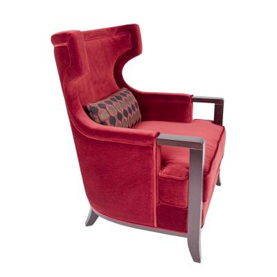 Red lounge chair