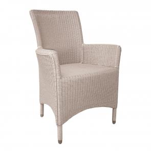 Sylvia wicker dining chair hotel furniture