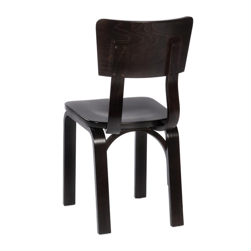 Bent plywood side chair dark hotel furniture