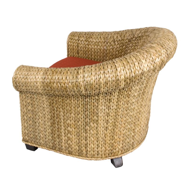 Woven Seagrass Lounge Chair 3903 0 Blue Leaf Hospitality