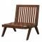 Lounge chair angled wood frame no cushion hotel furniture