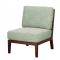 Lounge chair with stained teak frame side hotel furniture