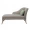 Chaise lounge with tapered wood legs side hotel furniture