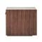 Walnut wood side table side view hotel furniture 