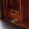 wooden drop down secretary desk closed cubby