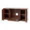 Wood console open doors and shelves hotel furniture